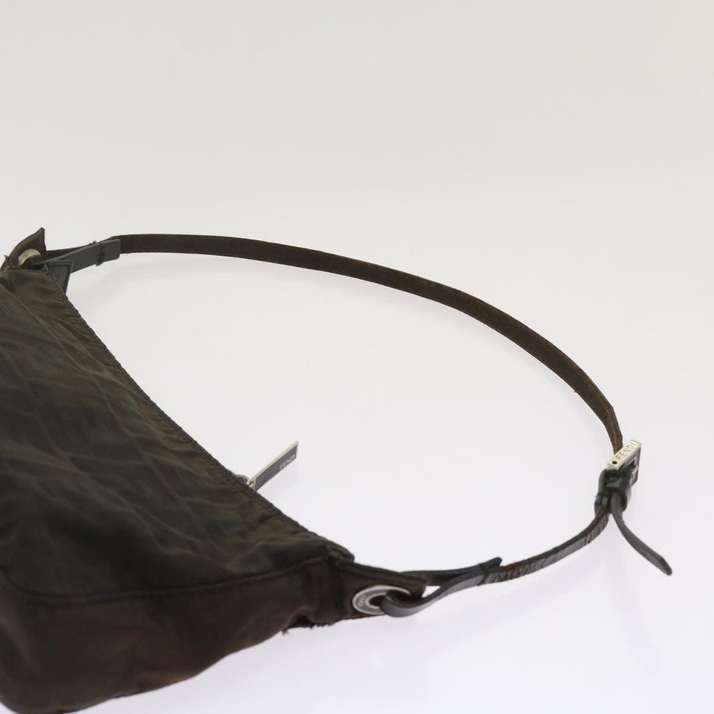 FENDI Zucchino Canvas Hand Bag Blackbs12710