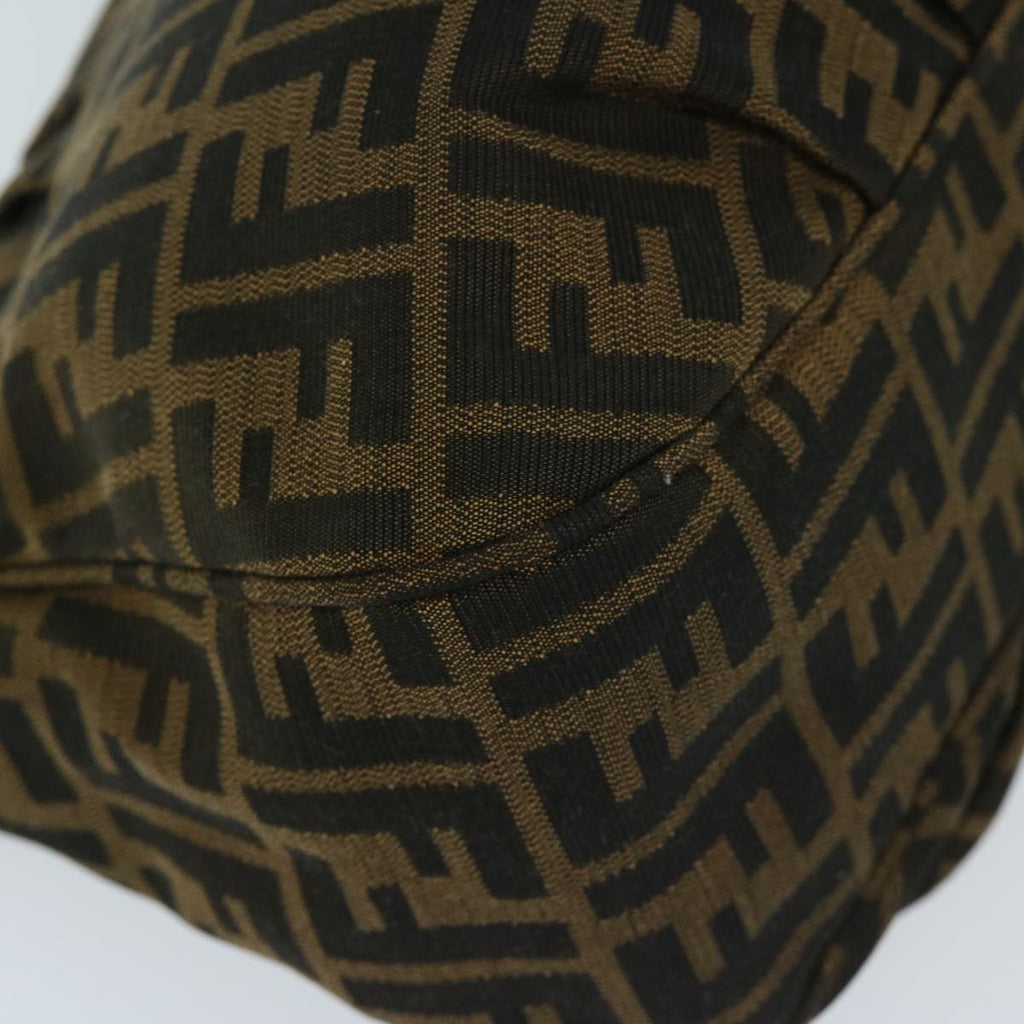 FENDI Zucca Canvas Shoulder Bag Brownbs12711