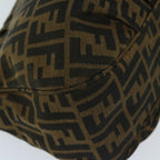 FENDI Zucca Canvas Shoulder Bag Brownbs12711