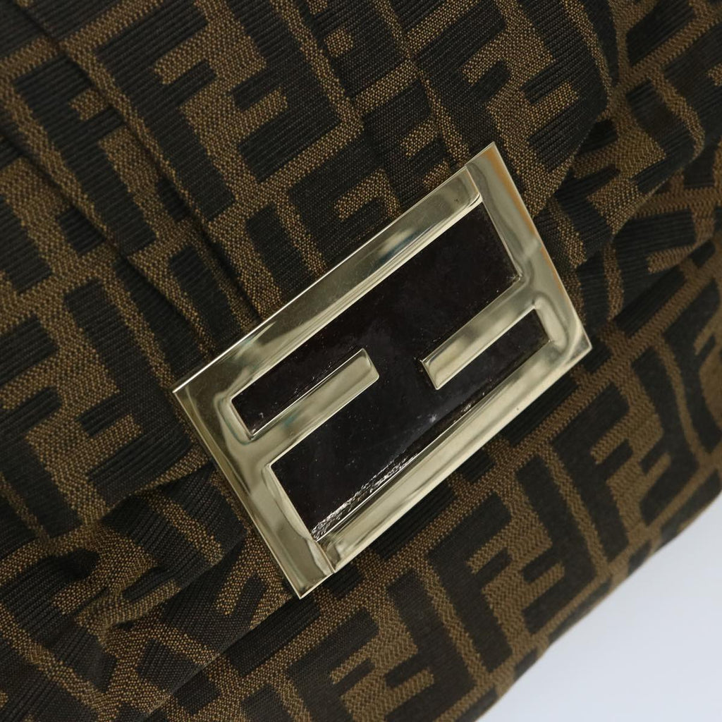 FENDI Zucca Canvas Shoulder Bag Brownbs12711