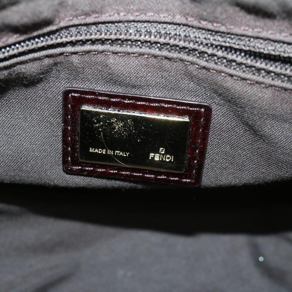 FENDI Zucca Canvas Shoulder Bag Brownbs12711