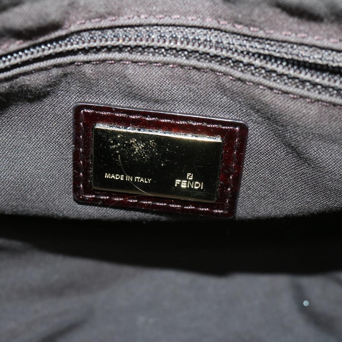 FENDI Zucca Canvas Shoulder Bag Brownbs12711