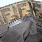 FENDI Zucca Canvas Shoulder Bag Brownbs12711