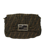 FENDI Zucca Canvas Shoulder Bag Brownbs12711