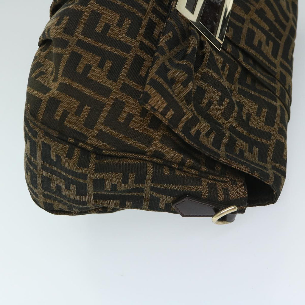 FENDI Zucca Canvas Shoulder Bag Brownbs12711