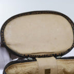 FENDI Zucca Canvas Vanity Hand Bag Brown Blackbs12714