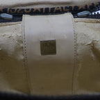FENDI Zucca Canvas Vanity Hand Bag Brown Blackbs12714