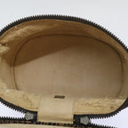FENDI Zucca Canvas Vanity Hand Bag Brown Blackbs12714
