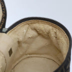 FENDI Zucca Canvas Vanity Hand Bag Brown Blackbs12714