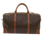 CELINE Macadam Canvas Boston Bag PVC Brown  12755