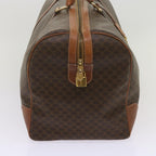 CELINE Macadam Canvas Boston Bag PVC Brown  12755