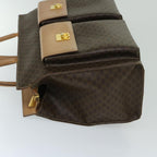 CELINE Macadam Canvas Hand Bag PVC Brown Auth bs12759