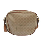 CELINE Macadam Canvas Shoulder Bag Beige  12764