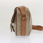 CELINE Macadam Canvas Shoulder Bag Beige  12764
