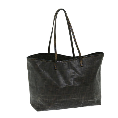 FENDI Zucca Canvas Tote Bag Brownbs12871