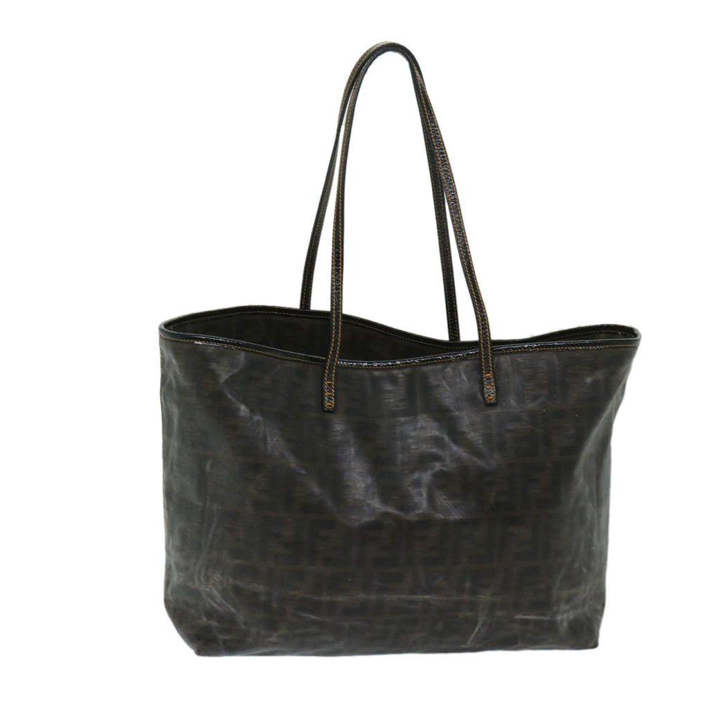 FENDI Zucca Canvas Tote Bag Brownbs12871