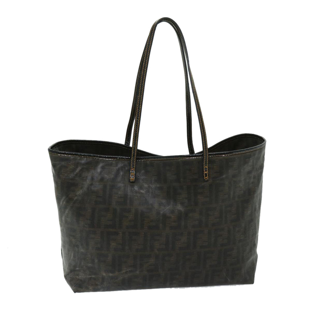 FENDI Zucca Canvas Tote Bag Brownbs12871