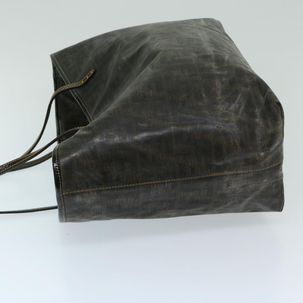 FENDI Zucca Canvas Tote Bag Brownbs12871