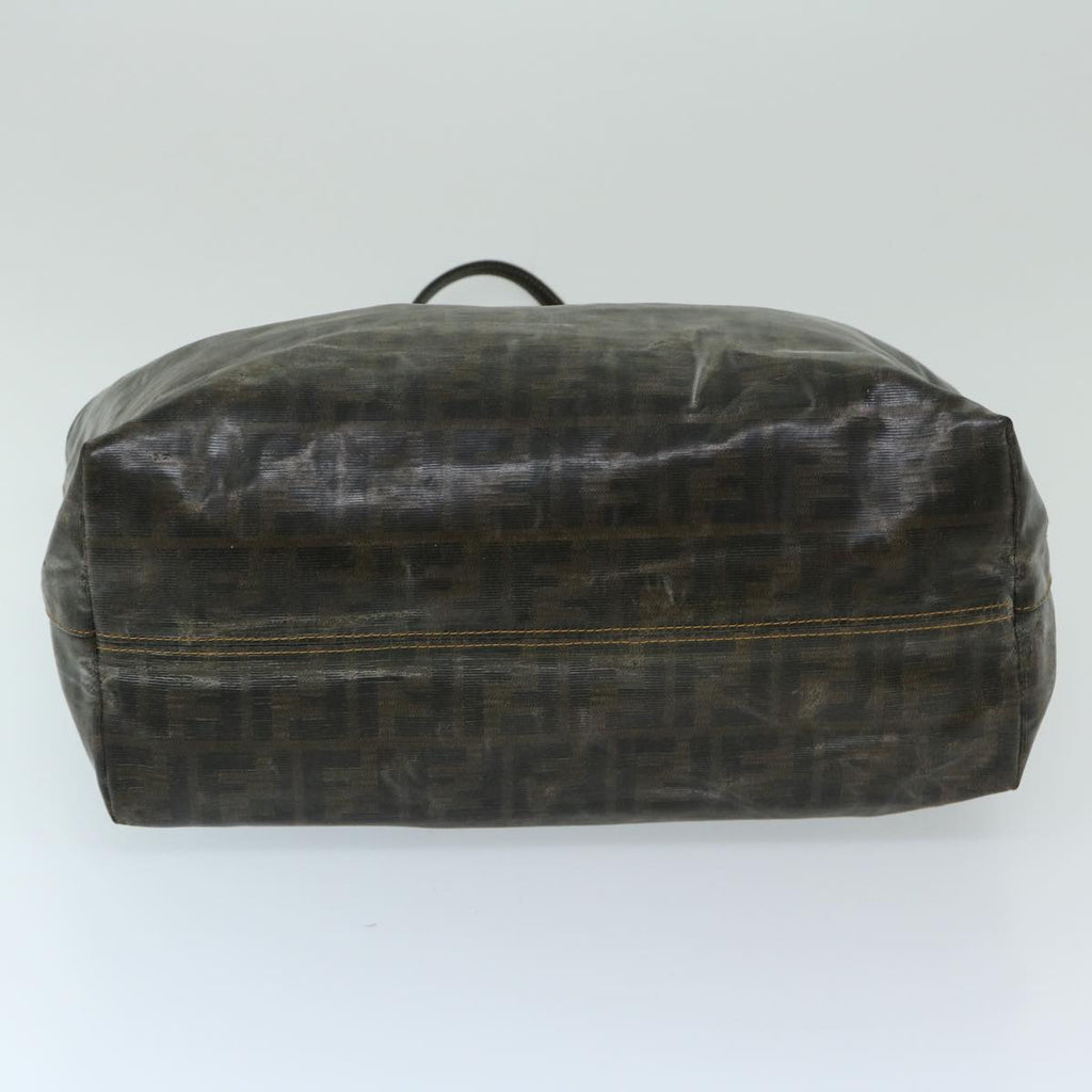 FENDI Zucca Canvas Tote Bag Brownbs12871