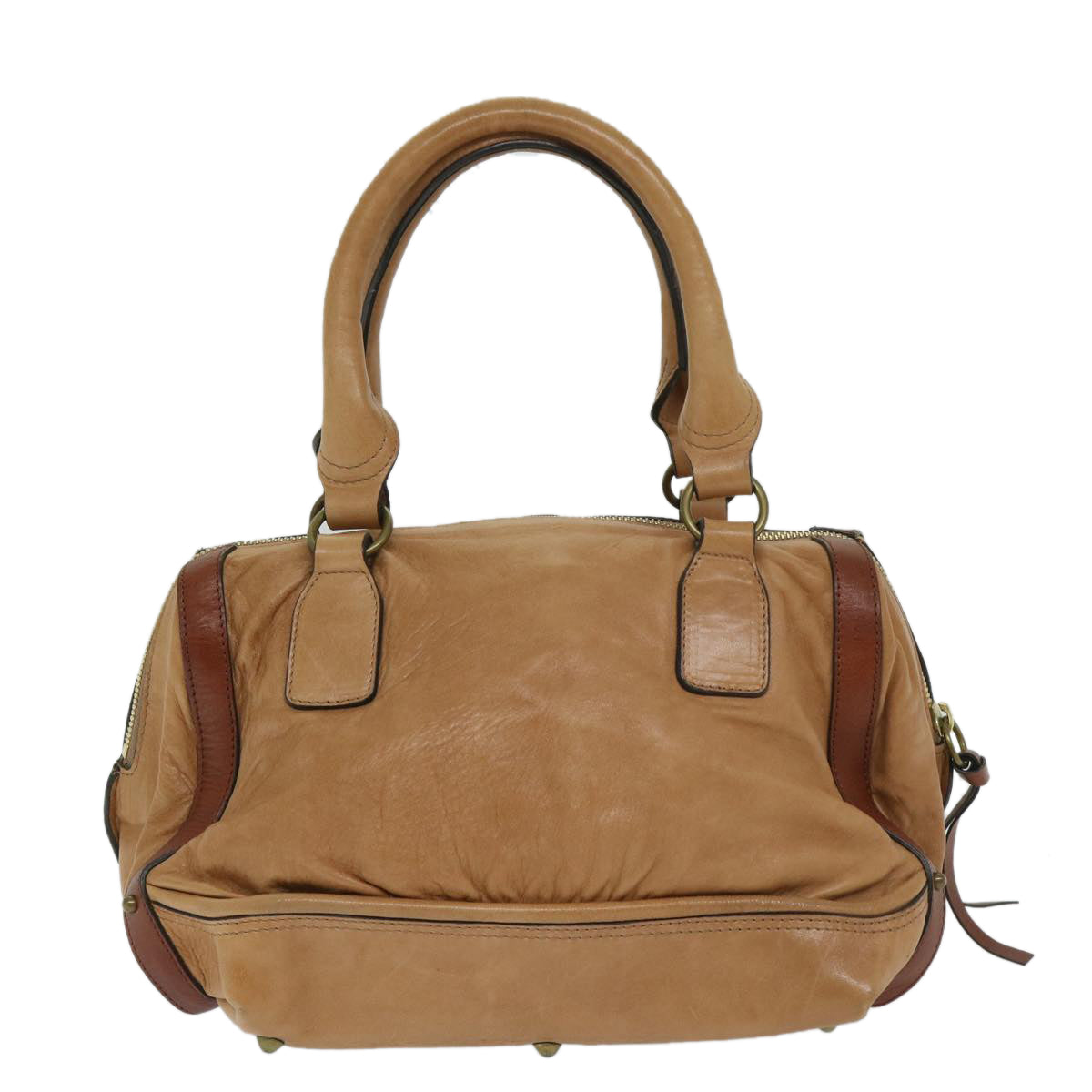 Chloe Shoulder Bag Leather Beige bs12875