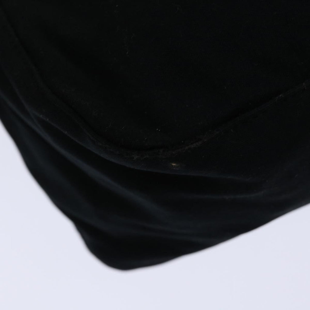 FENDI Mamma Baguette Shoulder Bag Nylon Blackbs12893