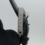 FENDI Mamma Baguette Shoulder Bag Nylon Blackbs12893