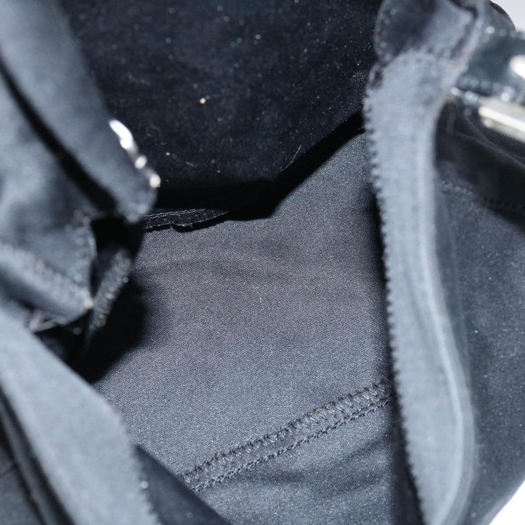 FENDI Mamma Baguette Shoulder Bag Nylon Blackbs12893