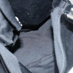 FENDI Mamma Baguette Shoulder Bag Nylon Blackbs12893