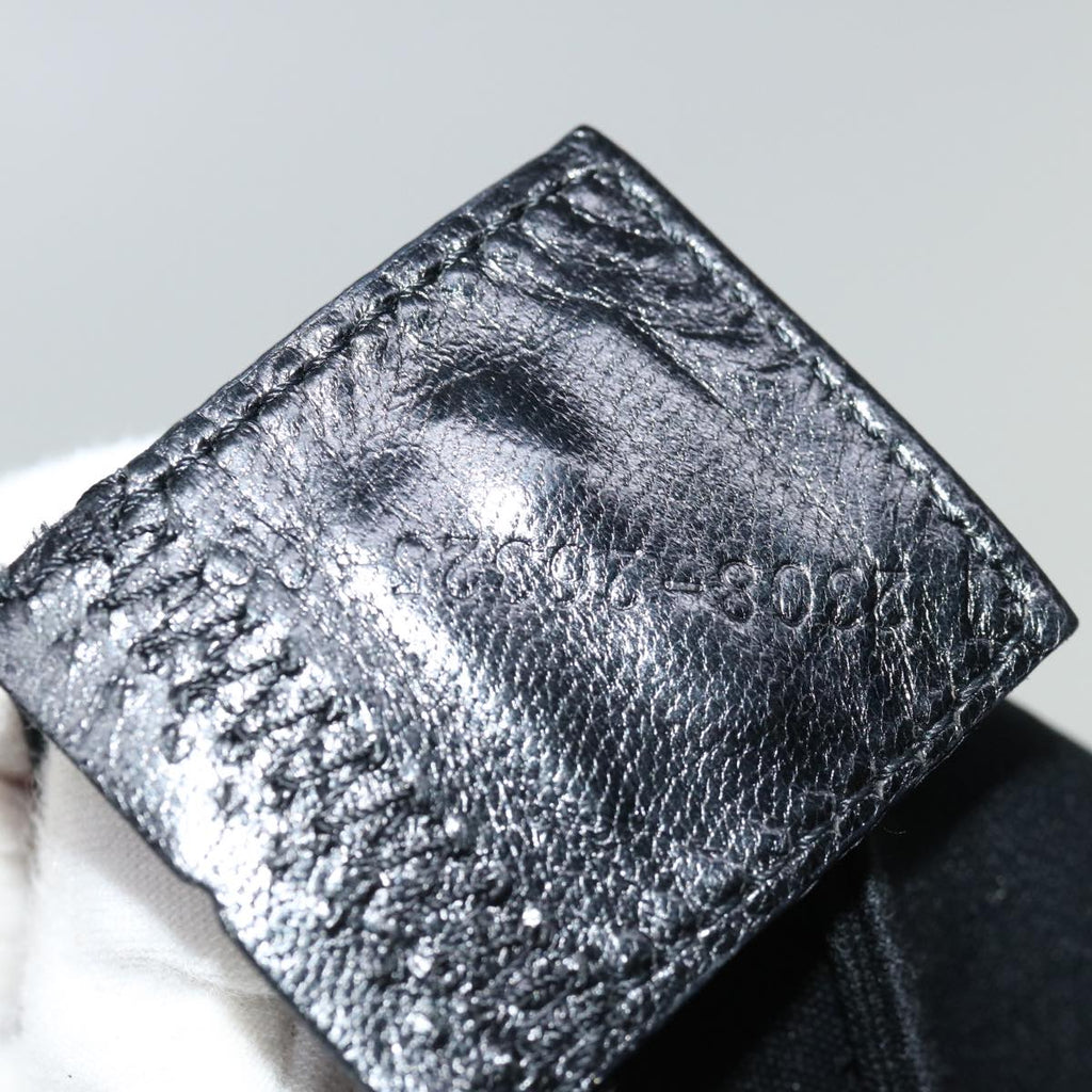 FENDI Mamma Baguette Shoulder Bag Nylon Blackbs12893