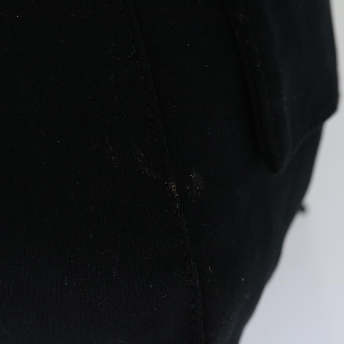 FENDI Mamma Baguette Shoulder Bag Nylon Blackbs12893