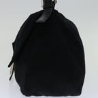 FENDI Mamma Baguette Shoulder Bag Nylon Blackbs12893