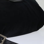 FENDI Mamma Baguette Shoulder Bag Nylon Blackbs12893