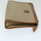 CELINE Macadam Canvas Clutch Bag Beige  12903