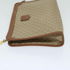 CELINE Macadam Canvas Clutch Bag Beige  12903