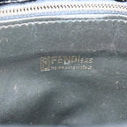 FENDI Zucchino Canvas Pecan Canvas Shoulder Bag 3Set Black Brownbs12932