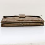 FENDI Zucchino Canvas Pecan Canvas Shoulder Bag 3Set Black Brownbs12932