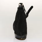 FENDI Zucchino Canvas Pecan Canvas Shoulder Bag 3Set Black Brownbs12932