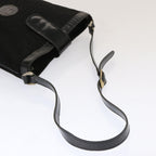 FENDI Zucchino Canvas Pecan Canvas Shoulder Bag 3Set Black Brownbs12932