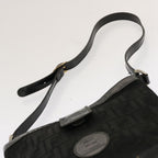 FENDI Zucchino Canvas Pecan Canvas Shoulder Bag 3Set Black Brownbs12932