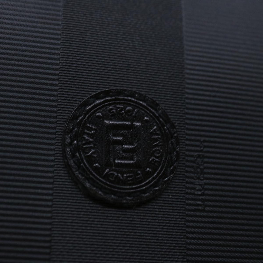 FENDI Pecan Canvas Clutch Bag Blackbs12935