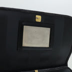FENDI Pecan Canvas Clutch Bag Blackbs12935