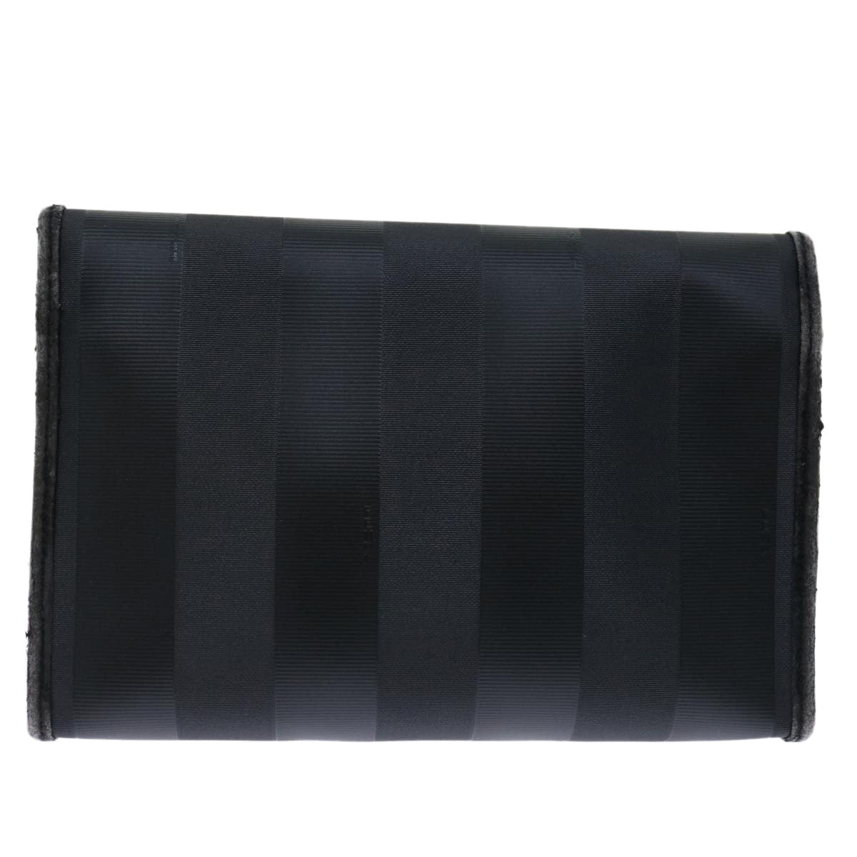 FENDI Pecan Canvas Clutch Bag Blackbs12935