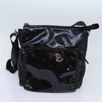 PRADA Celine Chain Shoulder Bag Leather 3Set Black  bs13019