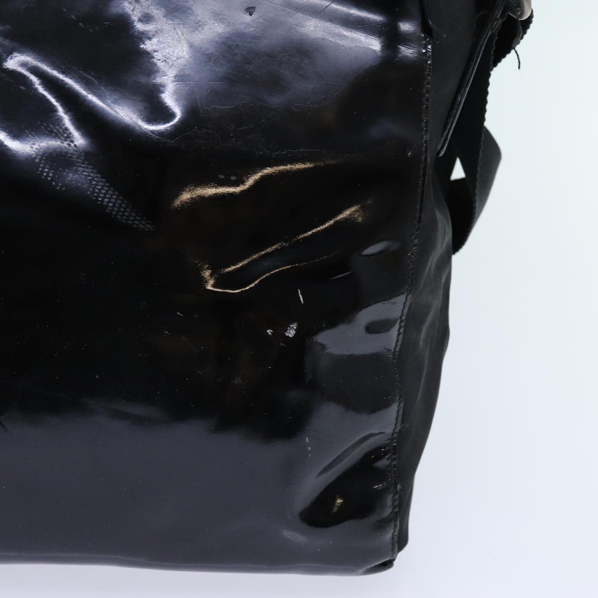 PRADA Celine Chain Shoulder Bag Leather 3Set Black  bs13019