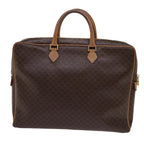 CELINE Macadam Canvas Hand Bag PVC Brown Auth bs13120