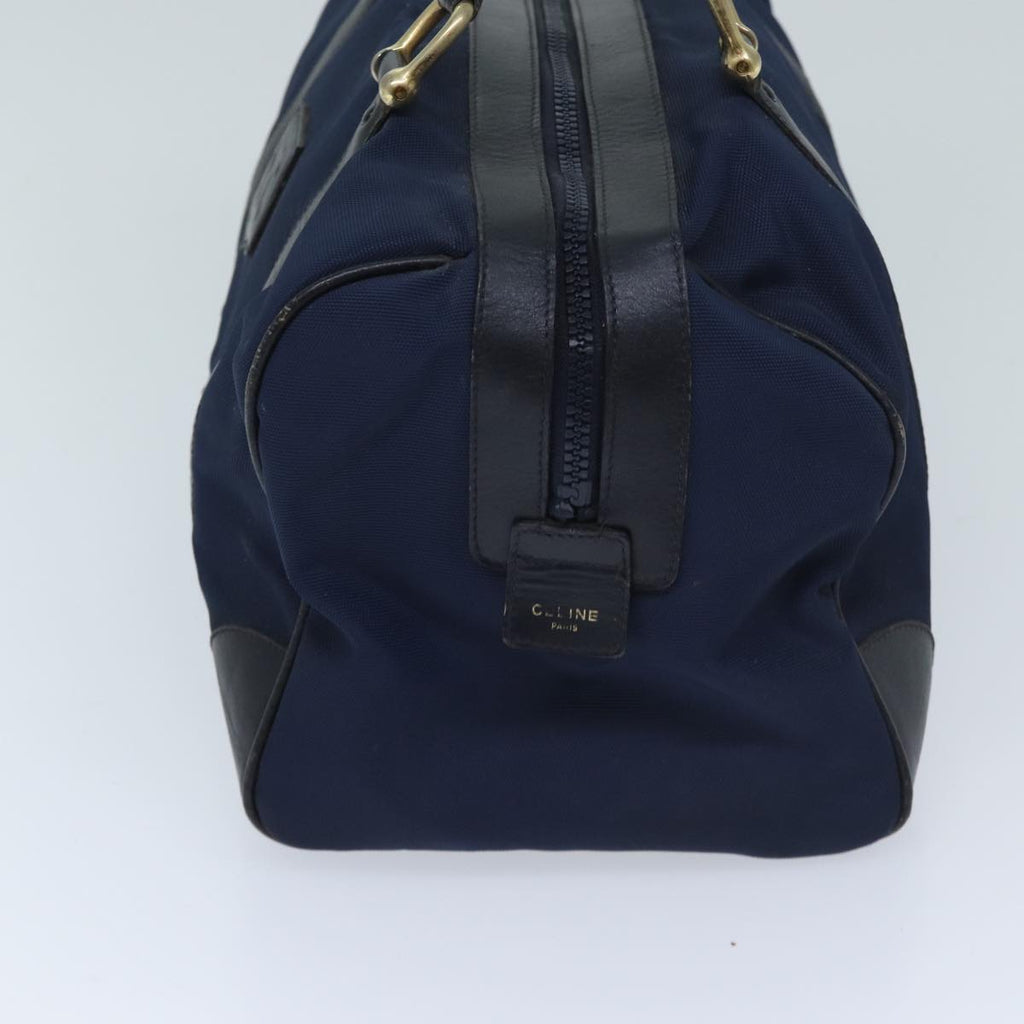 CELINE Boston Bag Canvas Navy Auth bs13182