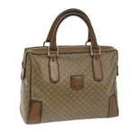 CELINE Macadam Canvas Boston Bag Beige  13186