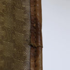 CELINE Macadam Canvas Clutch Bag Beige Auth bs13249
