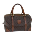 CELINE Macadam Canvas Boston Bag PVC Brown Auth bs13254