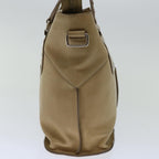 CELINE Hand Bag Leather Beige  13273